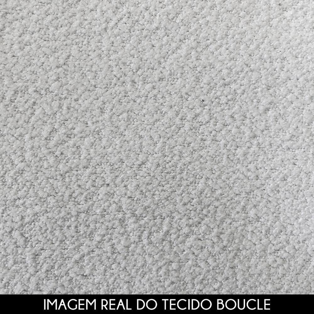 Sofá 3 Lugares 240cm Orgânico Zion M22 Boucle Branco - Mpozenato - 5