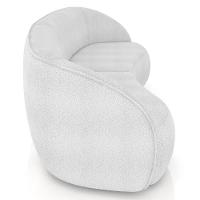 Sofá 3 Lugares 240cm Orgânico Zion M22 Boucle Branco - Mpozenato - 8