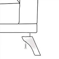 Sofá 200cm 3 Lugares Com Almofadas Pés Curvos Veras Suede D05 Cinza - Mpozenato - 7