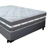 Cama Box Casal Sintético + Colchão Anjos Black Graphite Molas Ensacadas 138x188x64cm Cinza - 7
