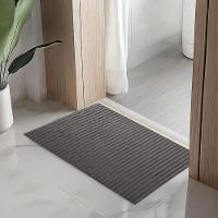 Tapete Passadeira Capacho Emborrachada Antiderrapante 0,65x1,00 Cinza - 2