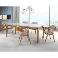 Mesa De Jantar Sofia Tampo Vidro 1.60x0,90 - 1