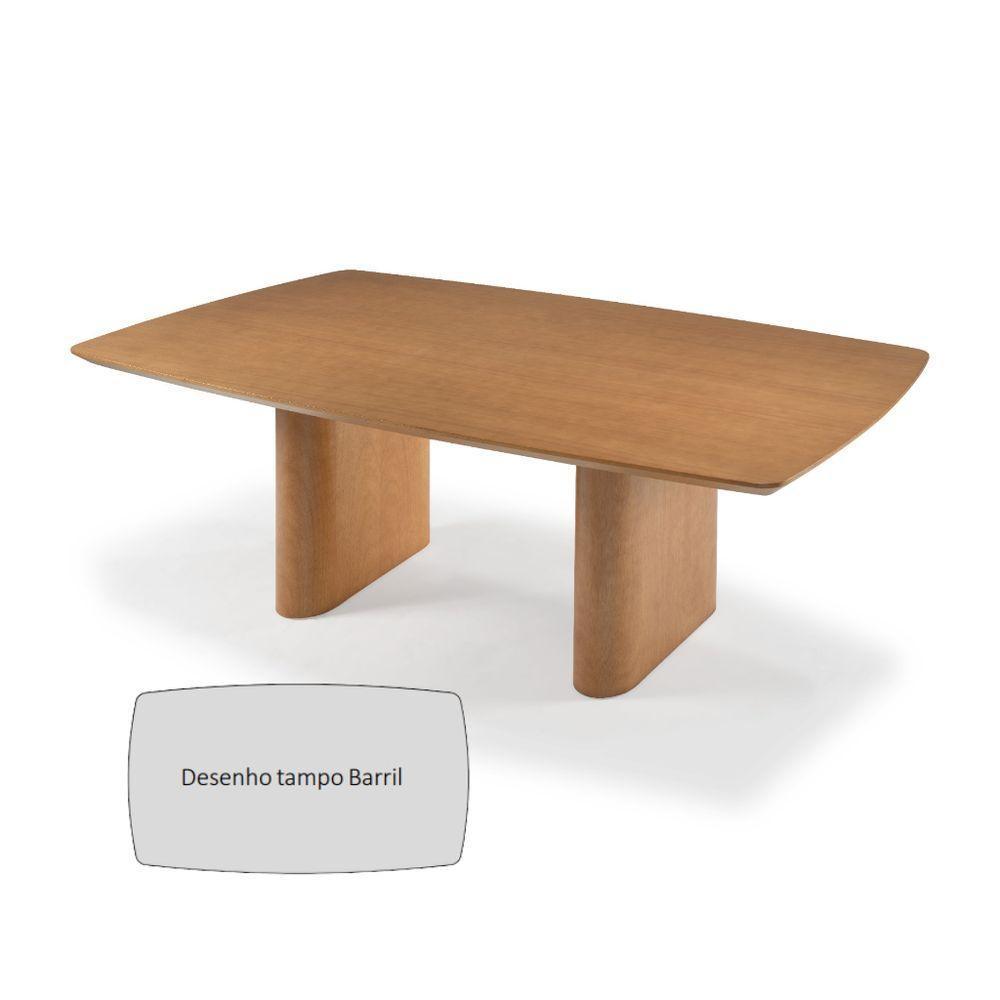 Mesa De Jantar Havona Tampo Barril Madeira Tauari 1,80x1,00 - 4
