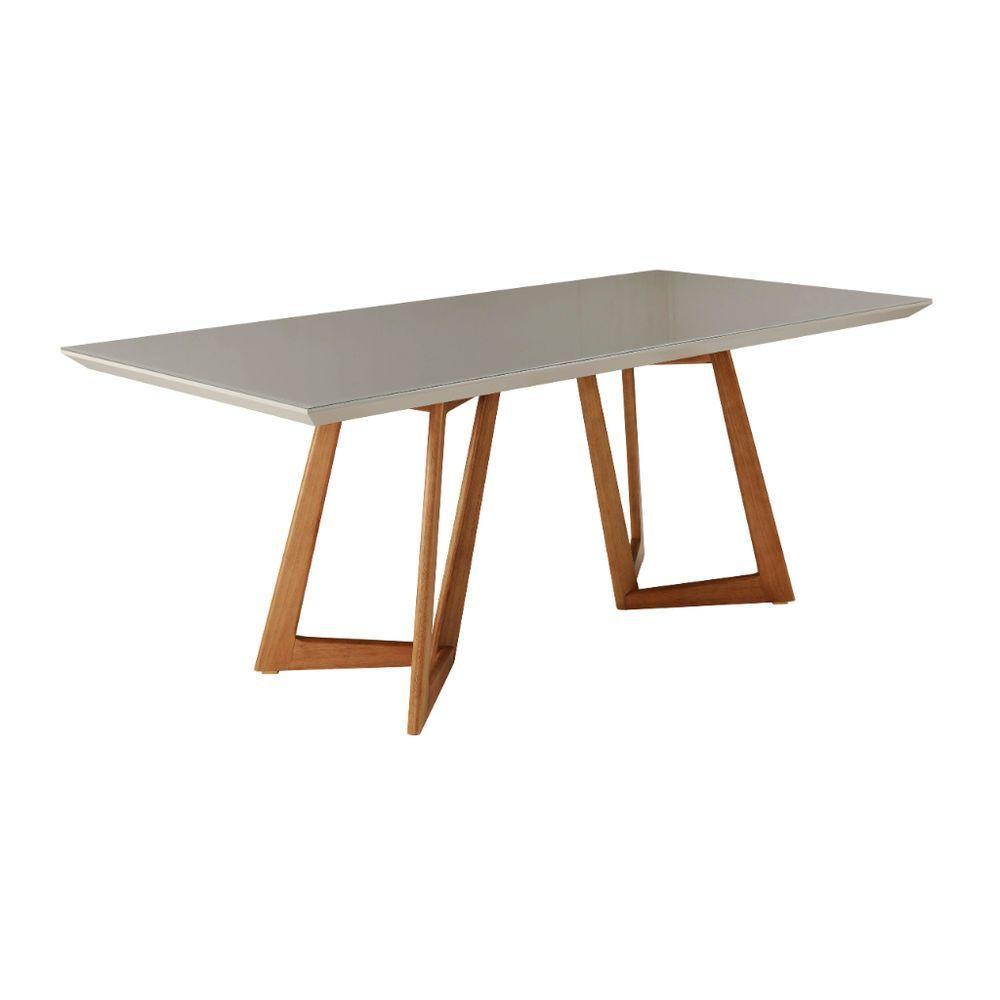 Mesa De Jantar Olimpo Tampo Vidro 1.60x0,90 - 1