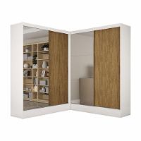 Closet Casal Duplo Belém 4 Portas Plus 4 Gavetas Carioca Móv Branco Cinamomo - 2