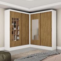 Closet Casal Belém 4 Pts Com Espelho 4 Gvts Carioca Móveis Branco Cinamomo - 1