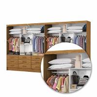 Closet Sevilha 6 Portas Casal Duplo Plus 18 Gavetas Carioca Cinamomo - 5