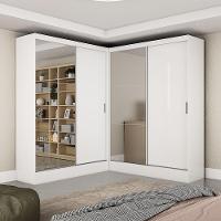 Closet Casal Duplo Belém 4 Portas Plus 4 Gavetas Carioca Móv Branco - 1