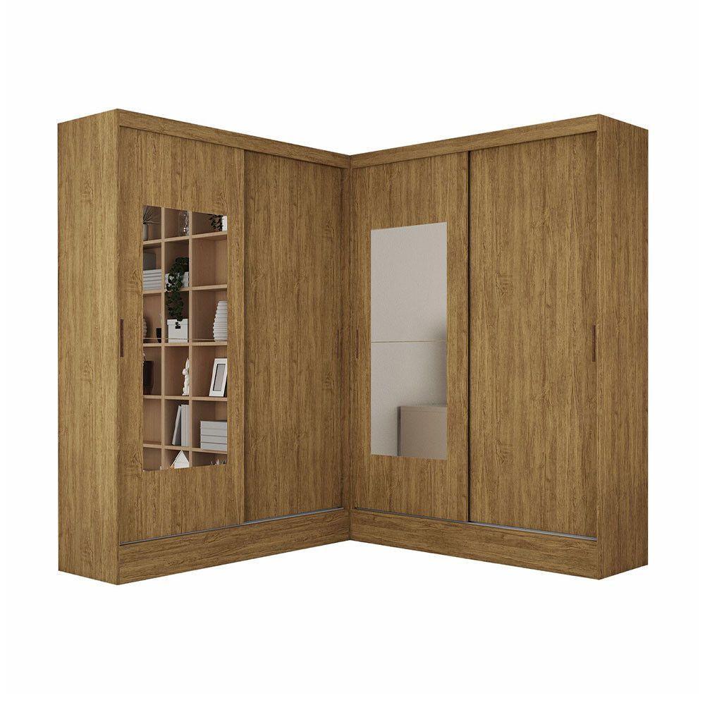 Closet Casal Belém 4 Pts Com Espelho 4 Gvts Carioca Móveis Cinamomo - 5