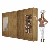 Closet Casal Belém 4 Pts Com Espelho 4 Gvts Carioca Móveis Cinamomo - 6