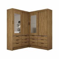 Closet Casal Sevilha 4pts Com Espelho 12gvts Carioca Móveis Cinamomo - 2