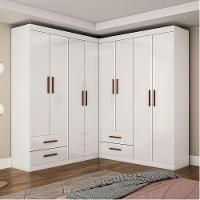 Closet Casal Duplo Lu 8 Portas 4 Gavetas Branco - 1