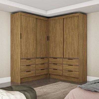 Closet Casal Duplo Sevilha 4portas 12 Gavetas Carioca Móveis Cinamomo