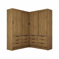 Closet Casal Duplo Sevilha 4portas 12 Gavetas Carioca Móveis Cinamomo - 2