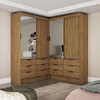 Closet Casal Sevilha 4 Portas Plus 12 Gavetas Carioca Móveis Cinamomo - 1