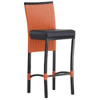 Banqueta Corda Náutica Cannes Alumínio Cozinha Edícula Mesa Terra Cota - 1