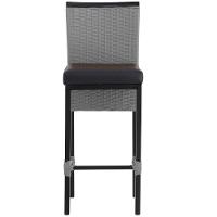 Banqueta Corda Náutica Cannes Alumínio Cozinha Edícula Mesa Prata - 3