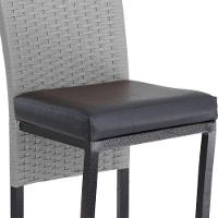 Banqueta Corda Náutica Cannes Alumínio Cozinha Edícula Mesa Prata