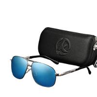 Óculos De Luxo Alumínio E Magnésio Quadrado Polarizados Kdeam Azul - 1