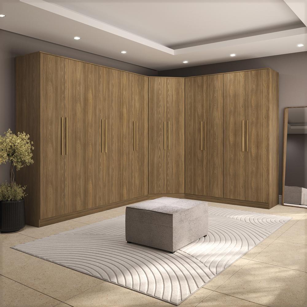 Quarto Modulado Kappesberg Adapt Nogueira 12 Portas 342cm X 263cm - 1