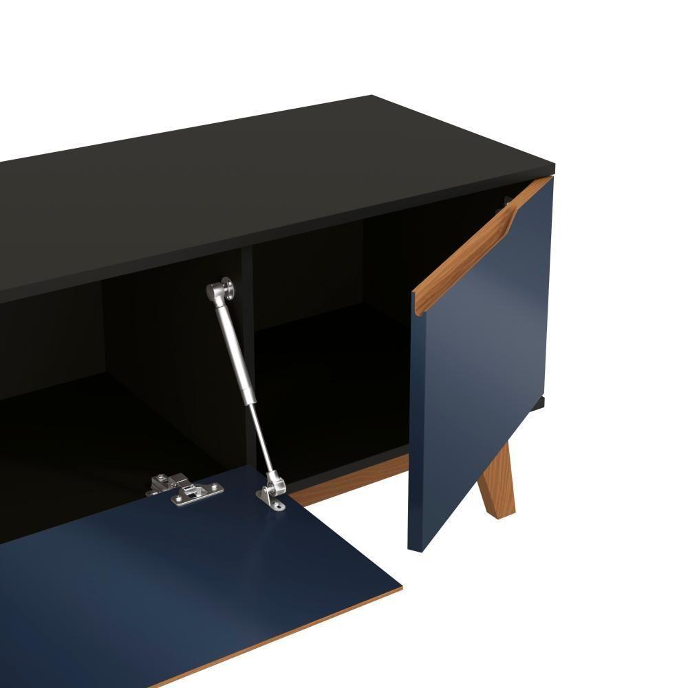 Rack Kappesberg 3 Portas Preto Fosco-azul Profundo 180cm - 6