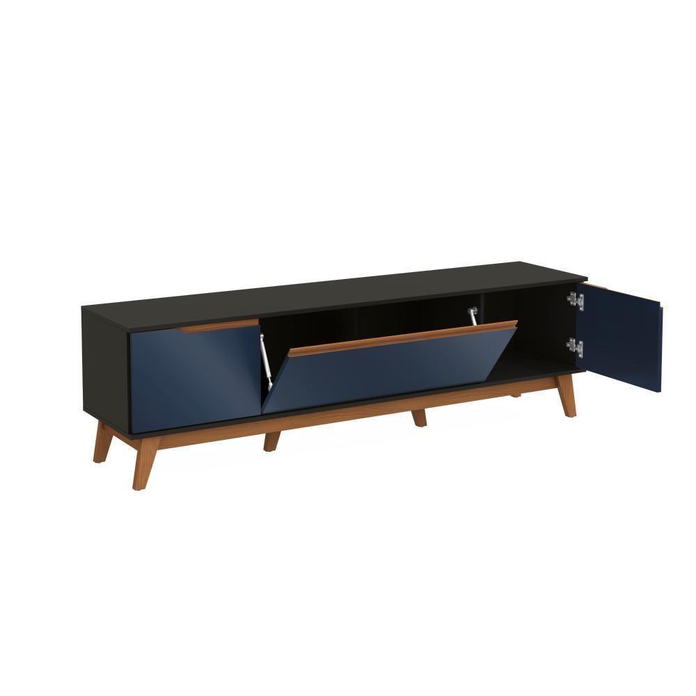 Rack Kappesberg 3 Portas Preto Fosco-azul Profundo 180cm - 7