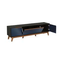 Rack Kappesberg 3 Portas Preto Fosco-azul Profundo 180cm - 7