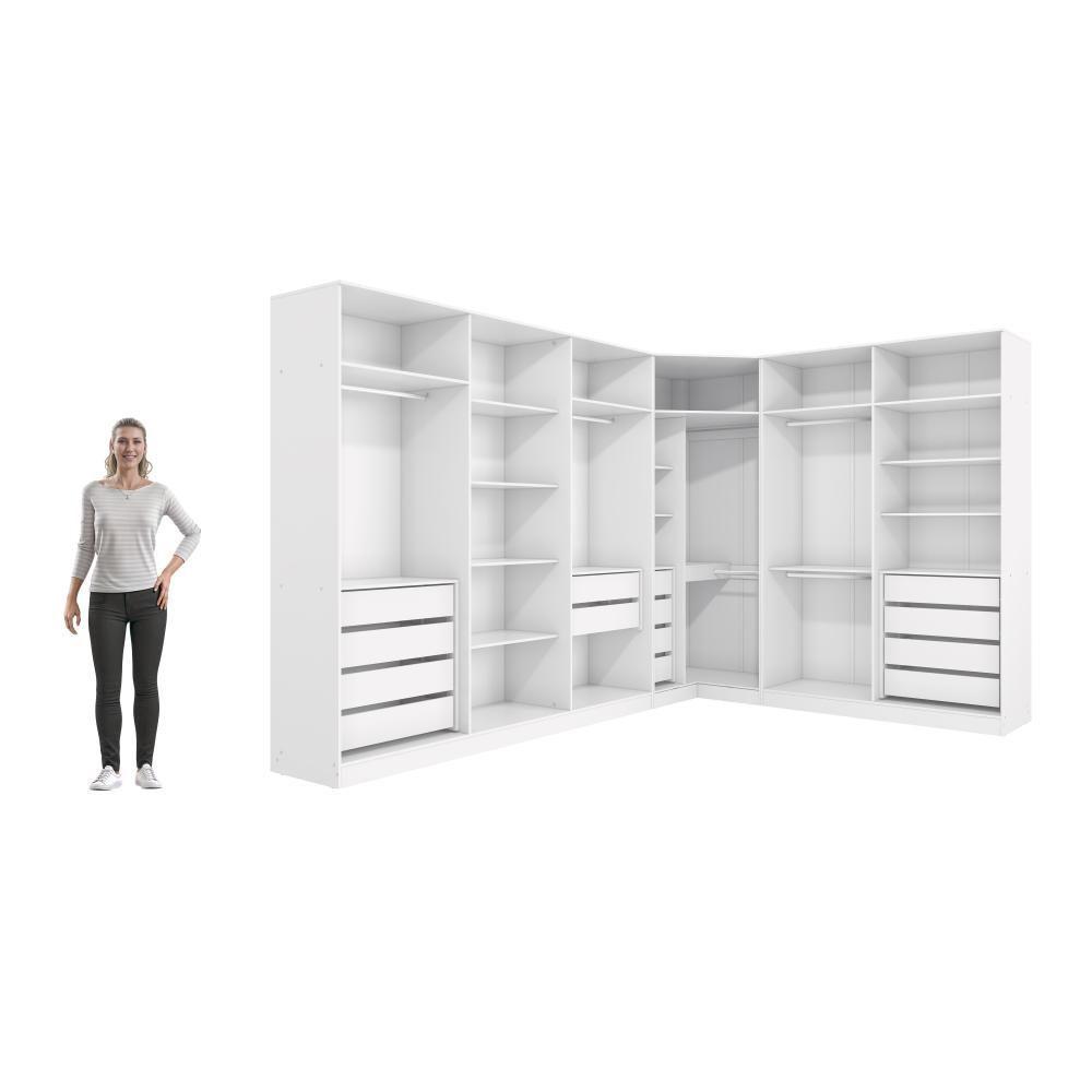 Quarto Modulado Kappesberg Adapt Branco-nogueira 12 Portas 342cm X 263cm - 5