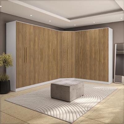 Quarto Modulado Kappesberg Adapt Branco-nogueira 12 Portas 342cm X 263cm