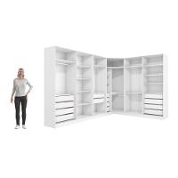 Quarto Modulado Kappesberg Adapt Branco-nogueira 12 Portas 342cm X 263cm - 5