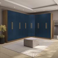 Quarto Modulado Kappesberg Adapt Nogueira-azul Profundo 12 Portas 342cm X 263cm - 1