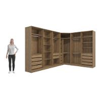 Quarto Modulado Kappesberg Adapt Nogueira-azul Profundo 12 Portas 342cm X 263cm - 6