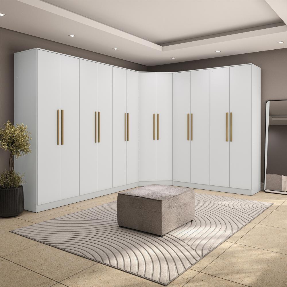 Quarto Modulado Kappesberg Adapt Branco 12 Portas 342cm X 263cm - 1