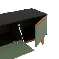 Rack Kappesberg 3 Portas Preto Fosco-verde Oliva 180cm - 6