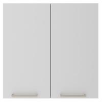 Armario Aereo 2 Portas 80 Cm Mdp Cz3115 Freijo Branco Tecno Mobili - 5