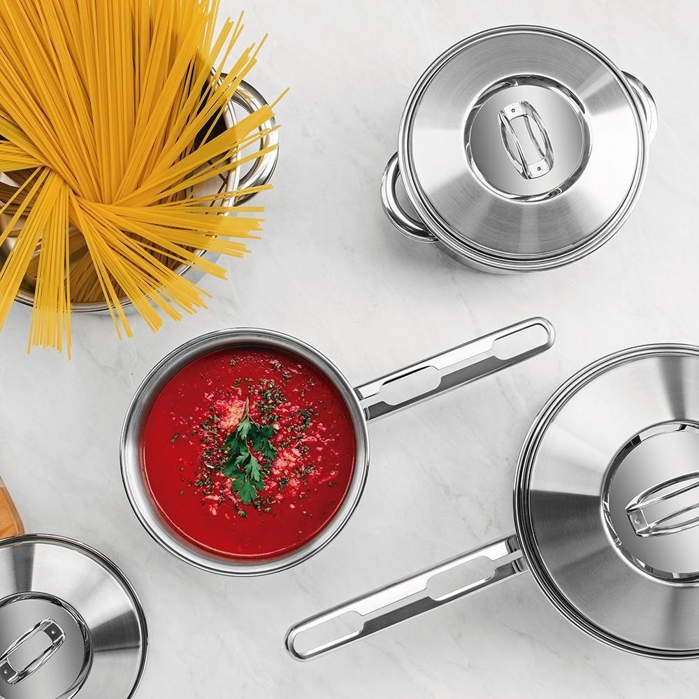 Jogo De Panelas Solar Em Aço Inox Com Fundo Triplo Indução 4 Peças - Tramontina 65510760 - 5