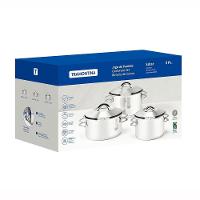 Jogo De Panelas Solar Em Aço Inox Com Fundo Triplo Indução 3 Peças - Tramontina 65510740 - 5