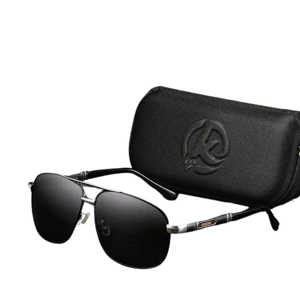 Óculos De Luxo Alumínio E Magnésio Quadrado Polarizados Kdeam Cinza - 1