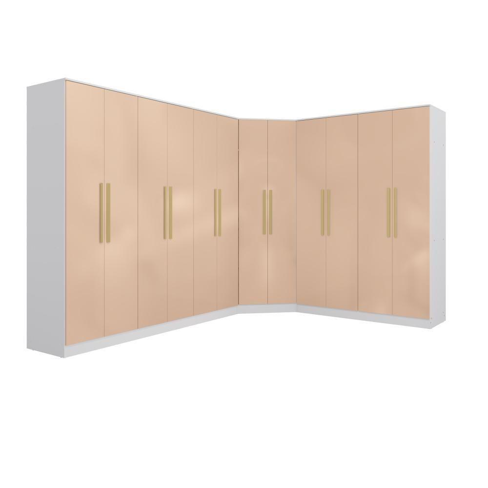 Quarto Modulado Kappesberg Adapt Branco-macadâmia 12 Portas 342cm X 263cm - 5