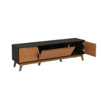 Rack Kappesberg 3 Portas Preto Fosco-canela 180cm - 7