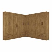 Closet Casal Duplo Lu 12 Portas 8 Gavetas Cinamomo - 3