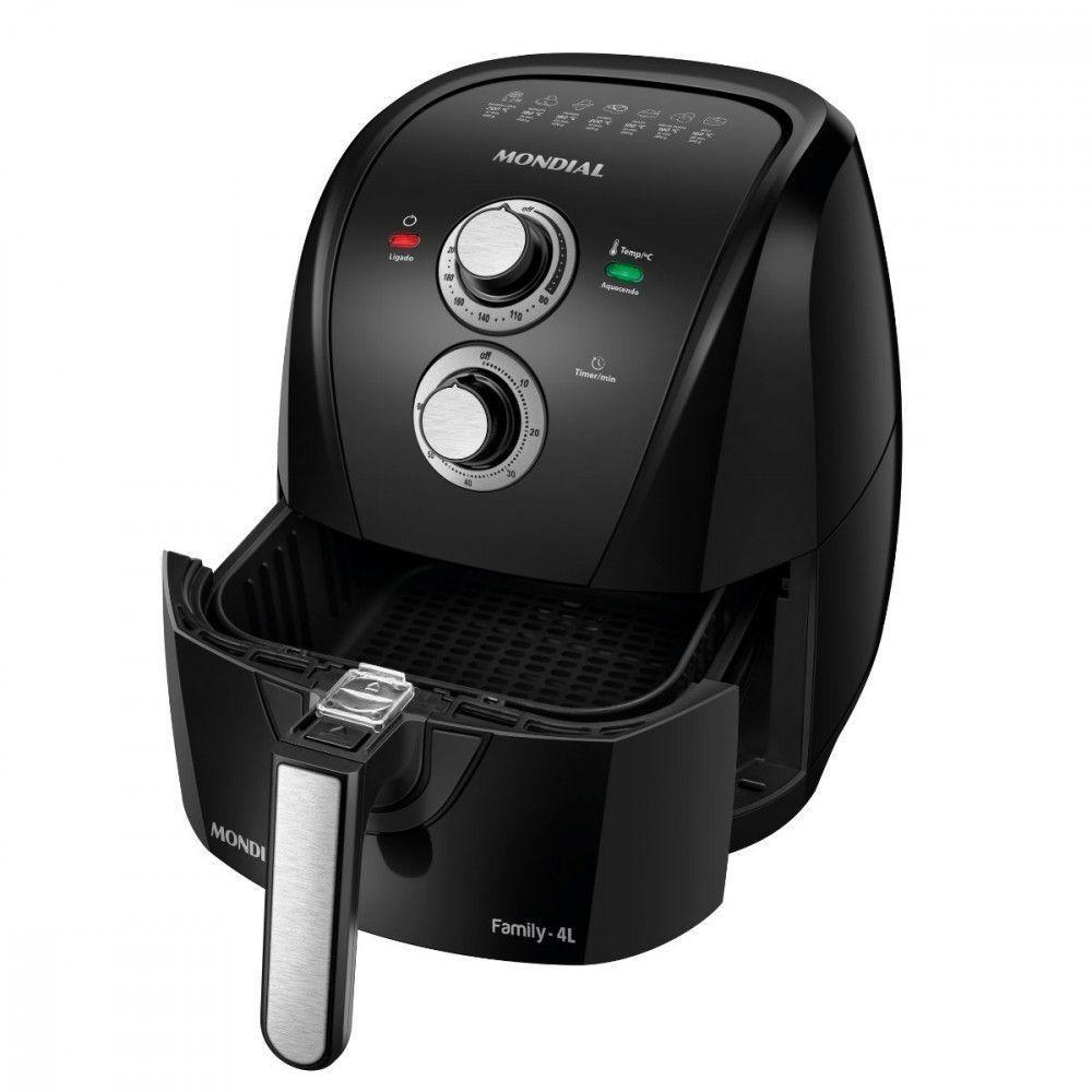 Fritadeira Sem óleo Air Fryer Mondial 4L 1500w Preto - 220V - 3
