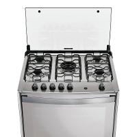 Fogão Dako Magister 5 Bocas Style Mesa De Inox A Gás Espelhado Bivolt - 3