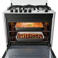 Fogão Dako Magister 5 Bocas Style Mesa De Inox A Gás Espelhado Bivolt - 5