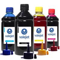 Kit 4 Tintas Para Epson Universal Cmyk 500ml Valejet - 1