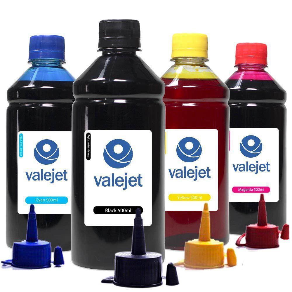 Kit 4 Tintas Compátivel Gl-190 Cmyk 500ml Valejet - 1