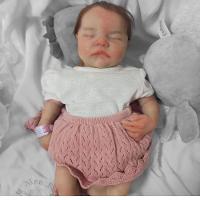 Bebê Reborn Silicone Sólido Levi Menina Dormindo