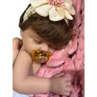 Bebê Reborn Silicone Sólido Menina Dormindo - 2