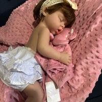 Bebê Reborn Silicone Sólido Menina Dormindo - 3