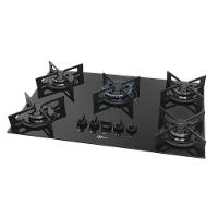 Cooktop a Gás Fischer 5 Bocas Fit Line Tripla Chama Trempe Iron - Bivolt - 3